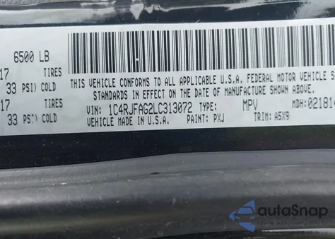 2020 Jeep Grand Cherokee Laredo E 4X4 from USA, damaged, VIN 1C4RJFAG2LC313072
